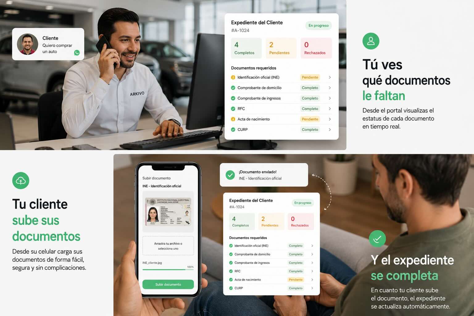 Seguimiento de documentos empresariales